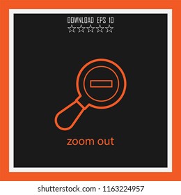 zoom out vector icon