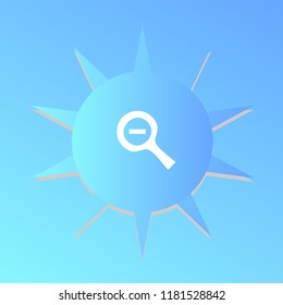 Zoom out vector icon