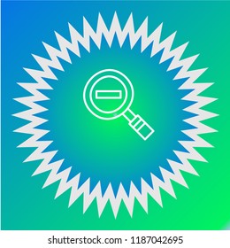 Zoom out vector icon