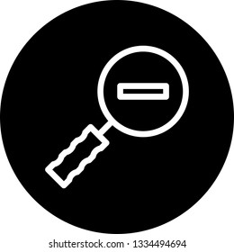 Zoom Out Vector Icon