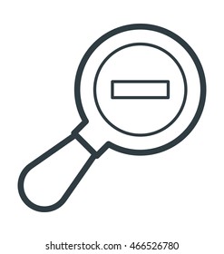 Zoom Out Vector Icon