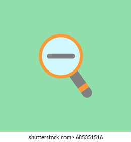 Zoom out vector icon
