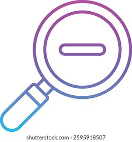 Zoom Out vector icon. Can be used for printing, mobile and web applications.