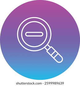 Zoom Out vector icon. Can be used for printing, mobile and web applications.