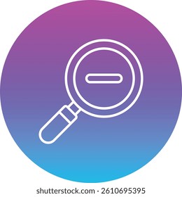 Zoom Out vector icon. Can be used for printing, mobile and web applications.