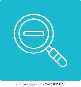 Zoom Out vector icon. Can be used for printing, mobile and web applications.
