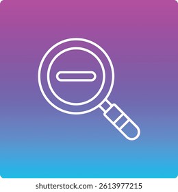 Zoom Out vector icon. Can be used for printing, mobile and web applications.
