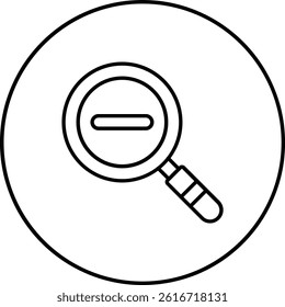 Zoom Out vector icon. Can be used for printing, mobile and web applications.