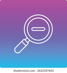 Zoom Out vector icon. Can be used for printing, mobile and web applications.