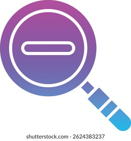 Zoom Out vector icon. Can be used for printing, mobile and web applications.