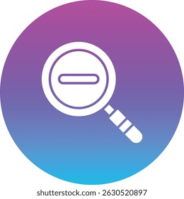 Zoom Out vector icon. Can be used for printing, mobile and web applications.