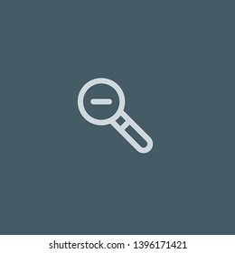 Zoom Out vector icon. Zoom Out concept stroke symbol design. Thin graphic elements vector illustration, outline pattern for your web site design, logo, UI. EPS 10.