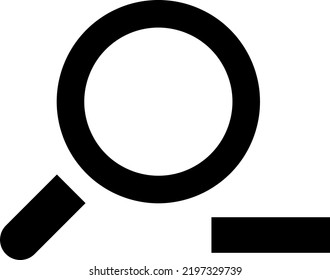 zoom out vector icon illustration on white background.eps
