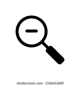 Zoom out vector icon in modern style for web site and mobile app