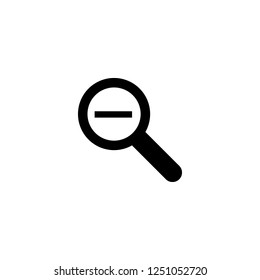 zoom out vector icon. zoom out sign on white background. zoom out icon for web and app