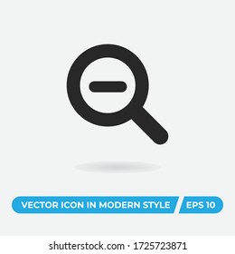 Zoom out vector icon, simple sign for web site and mobile app.