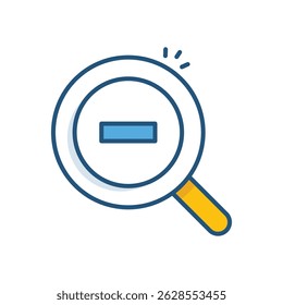 Zoom Out Icono de Vector Ilustración de stock