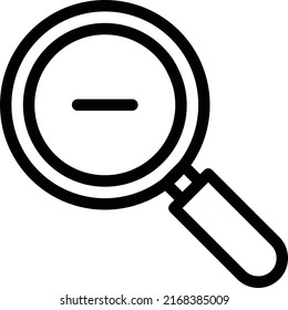 Zoom out Vector illustration on a transparent background.Premium quality symmbols.Stroke vector icon for concept and graphic design.