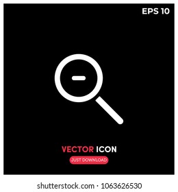 Zoom Out Vector Symbol.Modern,Creative,Minimalist Zoom Out Vector Icon Illustration For Website and Mobile App.Ui/Ux