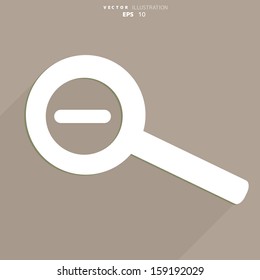 Zoom out web icon
