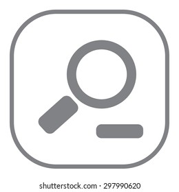 Zoom out, web icon. Vector design