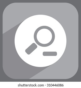 Zoom out, web icon. Vector design