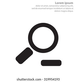 Zoom out, web icon. Vector design