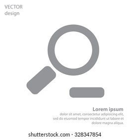 Zoom out, web icon. Vector design
