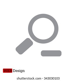 Zoom out, web icon. Vector design