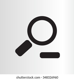 Zoom out, web icon. Vector design