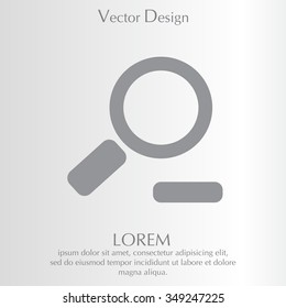 Zoom out, web icon. Vector design