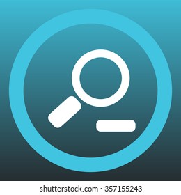 Zoom out, web icon. Vector design