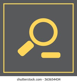 Zoom out, web icon. Vector design