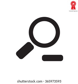 Zoom out, web icon. Vector design