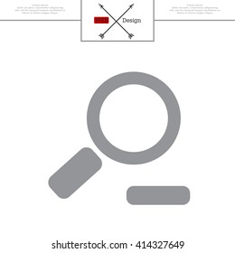 Zoom out, web icon. Vector design