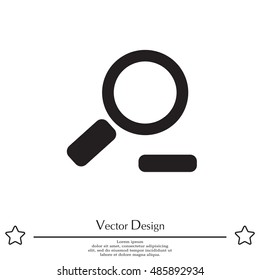 Zoom out, web icon. Vector design