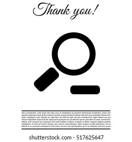 Zoom out, web icon. Vector design