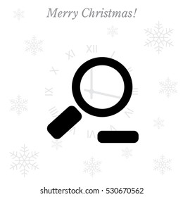 Zoom out, web icon. Vector design