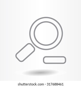 Zoom out, web line icon. Vector design