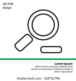 Zoom out, web line icon. Vector design