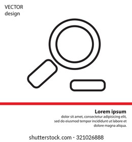 Zoom out, web line icon. Vector design