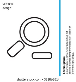 Zoom out, web line icon. Vector design