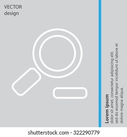 Zoom out, web line icon. Vector design