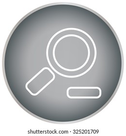 Zoom out, web line icon. Vector design