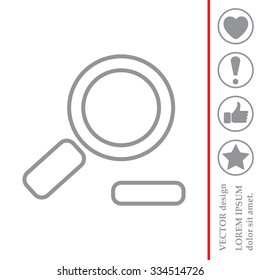 Zoom out, web line icon. Vector design