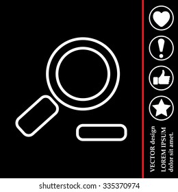 Zoom out, web line icon. Vector design