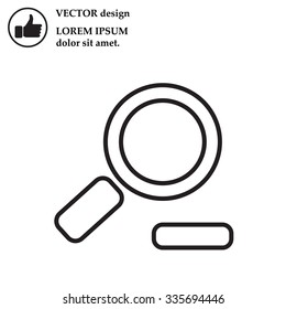 Zoom out, web line icon. Vector design