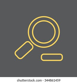Zoom out, web line icon. Vector design