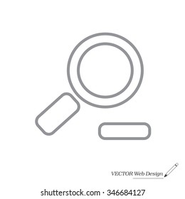 Zoom out, web line icon. Vector design