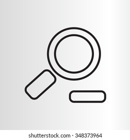 Zoom out, web line icon. Vector design